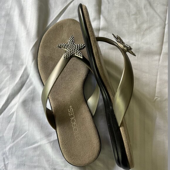 Aerosoles Womens Grey  Flip Flops - Picture 2 of 3